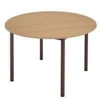 Wooden circular table