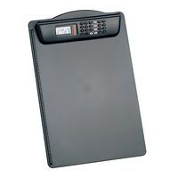 Notepad holder with calculator