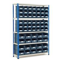 Rapid 2 Shelving Bay (1600h x 1120w) With 62 Picking Bins