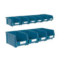 Wall Rail Bin Set