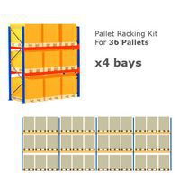 Pallet Racking Kit - Holds 36 Pallets - (H) 1000 x (W) 800 x (D) 1200