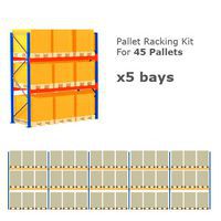 Pallet Racking Kit - Holds 45 Pallets - Sized (H) 1000 x (W) 800 x (D) 1200