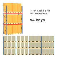 Pallet Racking Kit - Holds 36 Pallets - Sized (H) 1500 x (W) 800 x (D) 1200