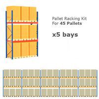 Pallet Racking Kit - Holds 45 Pallets - Sized (H) 1500 x (W) 800 x (D) 1200