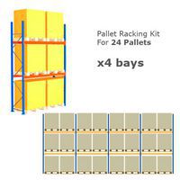 Pallet Racking Kit - Holds 24 Pallets - Sized (H) 1500 x (W) 1200 x (D) 1000