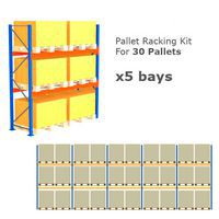 Pallet Racking Kit - Holds 30 Pallets - Sized (H) 1500 x (W) 1200 x (D) 1000