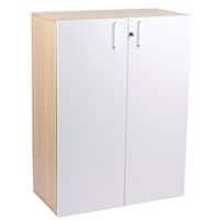 Misao cabinet with hinged doors, height 123 cm - Manutan Expert