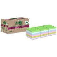 Recycled Super Sticky Notes, 76x76 mm, 14 + 4 assorted pads