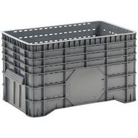 Stackable pallet container - Ventilated sides - On feet - Manutan Expert