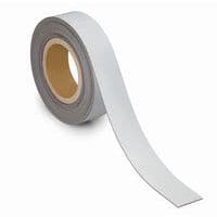 White magnetic marking tape, can be written on - Width 40 to 50 mm - MAUL