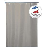 Plain polyester curtain with rings - Beige - Arvix