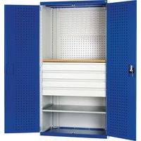 Bott Cubio Perfo/Louvre Storage Backed Workshop Cupboard WxD 1050x650mm