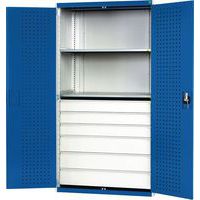 Bott Cubio Metal Multi Shelf/Drawer Tool Storage Cupboard. WxD 1050x650mm