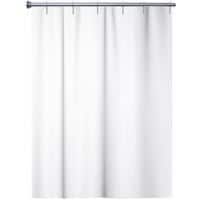 PEVA M1 fire-resistant shower curtain with rings - White - Arvix