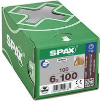 Box of 100 TX cylindrical head wood screws, diameter 6 mm - Spax