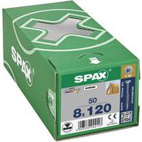 Box of 50 TX countersunk head wood screws, Ø 8 mm - Spax