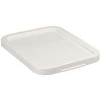 Lid for stackable rectangular trays