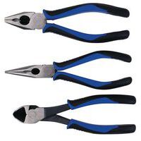 Set of 3 pairs of pliers with bi-material grips - Manutan Expert