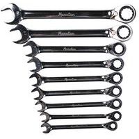 Set of 9 reversible combination ratchet spanners - Manutan Expert