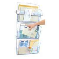 Wall-mounted document holder - 3 compartments - CEP