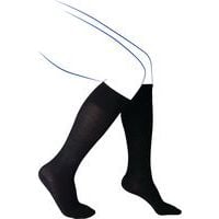 Venoflex Simply cotton compression sock - Black - Thuasne