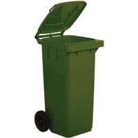 Lidded Wheelie Bin - 240 Litre Storage - Various Colours - Manutan Expert