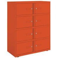 Office Staff Lockers - 8 Boxes - Personal Effects Storage - Bisley