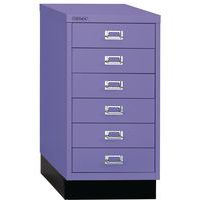 Bisley Metal Office Filing Cabinet  - Six A3 Drawers - Various Colours