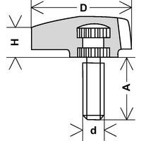 D: Ø overalld: ØH = heightA: screw length