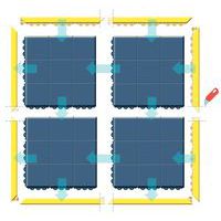 Border for anti-fatigue tile for welding - Notrax