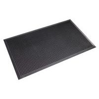 Rubber grating mat with bevelled edges - Notrax