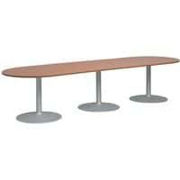 Oval modular table - Semi-oval - Tulip base