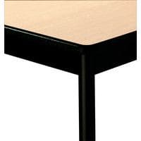 beech top, black base