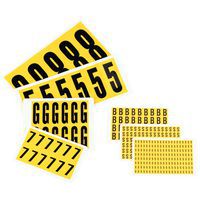 Self-Adhesive Number Labels - A To Z - Location Marker Signs - Manutan Expert