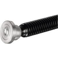 ribbed, zinc-plated ball joint