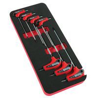 Foam organiser with seven Torx T-handle Allen keys - Mob