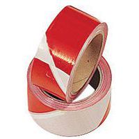 Barricade tape, red and white polyethylene - Mondelin