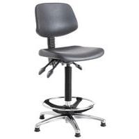 Ergonomic Polyurethane High Workshop Chair with Feet