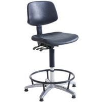 Heavy Duty Polyurethane High Workshop Chair with Feet