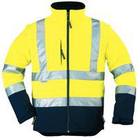High-visibility softshell work vest