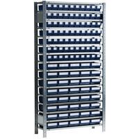 Shelving unit with dividable B series bin-drawers - Depth 500 mm