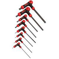 Set of eight Allen keys with L-shaped handle, 2 to 10 mm