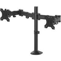 Adjustable 27 Inch Dual Monitor Arm - Freestanding Mount - Reflex Fellowes