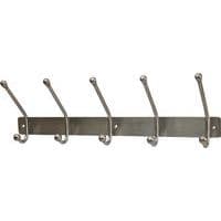 Jedo Hat & Coat Hook Rack- 3 Hooks - Satin Stainless Steel