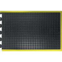 Anti-Fatigue Bubblemat Black/Yellow 900x1200mm Tiles