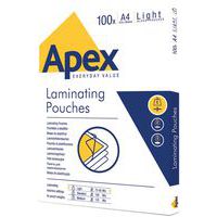 100 Protective Laminating Pouches - A3 & A4 - Light & Medium Duty