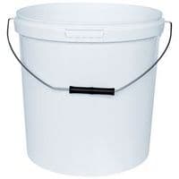 White bucket - 1 to 30 l