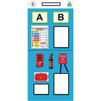 Rack End Fire Safety Station - Shadow Board - Double Aisles - Modulean