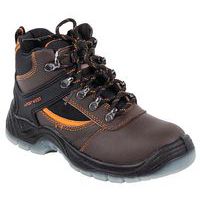 Brown Leather Unisex S3 Mustang Safety Boots - Size 36-48 -Portwest UK