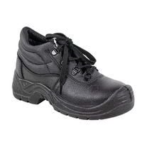 Black Unisex S1 Split Leather Safety Boots - Size 35-49 - Portwest UK